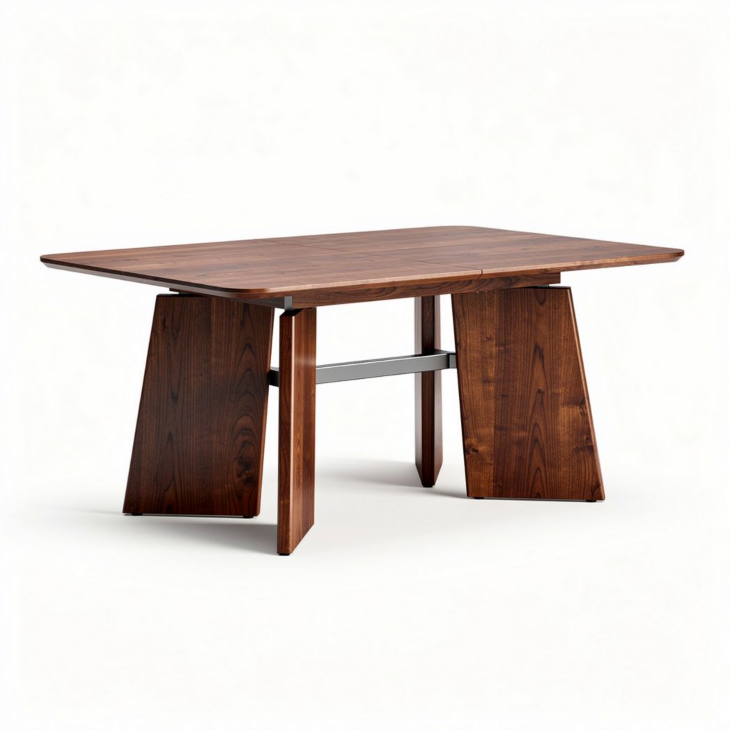 Tavolo da pranzo in legno massello di noce con dimensioni 180 x 90 x 75cm